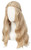Linfairy 70S Long Blonde Wavy Hippie Wigs Halloween Cosplay Costume Wig for Women Party