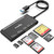 XD Multi Card Reader, SD/TF/CF/Micro SD/XD/MS 7 in 1 USB3.0 Fast 5Gbps Memory Card Reader/Writer/Hub for SD SDXC SDHC CF CFI TF Micro SD Micro SDXC Micro SDHC MS MMC UHS-I Cards,Windows/Linux/Mac OS