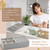 Cinnvoice Set of 10 Stackable Jewelry Organizer Tray for Drawer, Gray