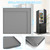 Refrigerator Mat, 23.6"X23.6" Silicone Drip Tray, Multifunctional Non-Slip Waterproof Home Appliance Mat for Refrigerator, Washing Machine, Dryer, Dishwasher,Easy to Clean, Protects Floor Gray