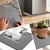 Refrigerator Mat, 23.6"X23.6" Silicone Drip Tray, Multifunctional Non-Slip Waterproof Home Appliance Mat for Refrigerator, Washing Machine, Dryer, Dishwasher,Easy to Clean, Protects Floor Gray
