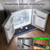 Lconvicely Refrigerator Floor Mat - Under Fridge Mat with 3.8mm Absorbent Diatom Mud, Non-Slip Rubber Backing, Protect Floors from Water Damage, Easy Clean for Refrigerator/Freezer