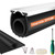 Garage Door Bottom Seal, 10FT EPDM Weather Stripping with Aluminum Track