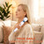 VZVJTR Handheld Electric Back Massager, 10 Speed Wired Deep Tissue Vibrating Massager for Muscle Aches(White)