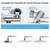 19 Inch Shower Head Extension Arm,G1/2 Universal Thread,Chrome