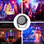Telbum Rechargeable Strobe Lights for Parties Wireless LED Halloween Strobe Light Battery Powered, Remote Control & Sound Activated RGB DJ Strobe Light for Party Room DJ Stage Dance Wedding (1Pack)