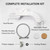 Toswin Left Handed Bidet Ultra Slim Left Hand Bidet Attachment with Dual Front & Rear Nozzles and Adjustable Water Pressure - Control Panel on Left Side-Silver Knob