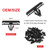 161PCS Fender Clips for 2007-2022 Jeep Wrangler JL JK & 2005-2010 Grand Cherokee, Retainer Push Pins 6030441, Plastic Rivets 6506007AA, Rocker Molding Clips 68039280AA, Grill Bumper Push Pins 6503598