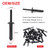 161PCS Fender Clips for 2007-2022 Jeep Wrangler JL JK & 2005-2010 Grand Cherokee, Retainer Push Pins 6030441, Plastic Rivets 6506007AA, Rocker Molding Clips 68039280AA, Grill Bumper Push Pins 6503598