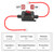 10AWG DC 12V Inline Switch, daitoku DC 5-24V DPST Dual Side Wiring Switches Inline Cord Switch for Motorcycle Car RVs
