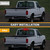 Aexploer 3rd Third Brake Lights LED Compatible with F1501994-1996 F250/F350 1994-1997/for Bronco 1992-1996 High Mount Stop Light Assemblies White Cargo& Red Brake (Smoked Lens)