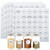 Spice Labels, 432Pcs Spice Labels Stickers 1.4in Waterproof Adhesive Round Preprinted Spice with Blank Label White Tear Resistant Sticker for Kitchen Jars Caps Food Containers Organizers (White)