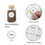 Spice Labels, 432Pcs Spice Labels Stickers 1.4in Waterproof Adhesive Round Preprinted Spice with Blank Label White Tear Resistant Sticker for Kitchen Jars Caps Food Containers Organizers (White)
