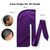 YFONG 100% 22 Momme Mulberry Silk Durags for Men Women,Breathable and Soft Do Rag for 360 Waves， 2 Pc, Black & Purple
