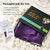 YFONG 100% 22 Momme Mulberry Silk Durags for Men Women,Breathable and Soft Do Rag for 360 Waves， 2 Pc, Black & Purple