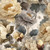 SuxiGlo Vintage Peony Peel and Stick Wallpaper, Beige Gray Floral Wallpaper