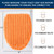 Arotive Luxury Soft Chenille Bathroom Toilet Lid Cover 17.5x15, Orange
