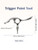 Rena Chris Trigger Point Massage Tool, Muscle Scraper Tool for Deep Tissue Pain Relief & Fascia Release, Gua Sha & Acupressure Tool with Travel Pouch & Guide