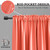 DONREN Coral Blackout Curtains Rod Pocket Curtain Panels - Salmon Color Thermal Insulated Curtain Drapes for Living Room (42 W x 63 L Inch,2 Panels)
