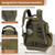 Tool Backpack Heavy Duty Tool Bag for men Waterproof Molded Base 62 Pockets