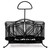 Bekith Silverware Caddy Paper Plate Napkin Holder, Utensil Holder with Handle, Countertop Flatware Caddy Portable Cutlery Storage Organizer for Kitchen, Picnic, Camping, Party, Metal Mesh, Black