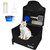 Petskd High Sides Portable Travel Litter Box for Cats with Lid, Black
