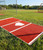 Cyduan 10x5 ft Baseball Batting Mat with Non-Slip Rubber Backing, Red