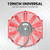 DNA Motoring 12 Inch High Performace Electric Cooling Slim Radiator Fan with Mount Kit, Red, 2PCS, RAF-12-RD+FMK-X2