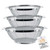 U.S. Kitchen Supply Set of 3 Stainless Steel Colander Strainers Net Baskets