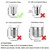 E12 LED Bulb Dimmable 7W Equivalent to 60W Halogen Bulb, Warm White 3000K T6 C7 E12 Candelabra Bulb 60 Watt for Ceiling Fan, Chandelier Lighting, AC120V Kx-2000 Bulbrite Replacement, 6 Pack