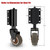 2 Inch Small Gate Wheels for Wooden Gate, Silent Spring-Loaded Gate Wheel with TPR Tire, 360° Free Rotation with 80lbs Capacity, Anti Sag Wheel for Gate, Anti-Slip Door Caster for Smooth Operation