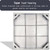 MASSLUNT Invisible 201 Stainless Steel Manhole Cover and Frame 24x24 In