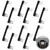 12Pcs 200 Amp Meter Socket Jumper Assembly Bypass Jumper Bus Electrical Meter Base Jumper Link Standard 2-1/4'' Handles Strong Insulation for Testing Maintaining Circuit Security Hot Checking