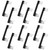 12Pcs 200 Amp Meter Socket Jumper Assembly Bypass Jumper Bus Electrical Meter Base Jumper Link Standard 2-1/4'' Handles Strong Insulation for Testing Maintaining Circuit Security Hot Checking