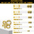 Siptenk 228PCS Brass Compression Sleeves Ferrules Kit Lines for Air, Water
