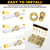 Siptenk 228PCS Brass Compression Sleeves Ferrules Kit Lines for Air, Water