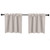 Pickluc 100% Blackout Cafe Curtain 24 Inches Long, Linen Kitchen Curtain for Small Window Treatment in Bathroom, Basement, RVs, Rod Pocket 2 Panels, W30 X L24 Inch, Natural