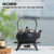 SECHUDO Cast Iron Teapot Warmer with Candle, Tea Pot Holder,