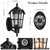 BesLowe 2-Pack 16” Large Motion Sensor Outdoor Wall Lights, Black
