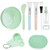 Face Mask Mixing Bowl Set, Anezus 11 Pcs DIY Facemask Mixing Tool Kit with Facial Mask Bowl Stick Spatula Silicone Brush Spray Bottle Puff Soaking Bottle Gauges