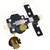 Barn Door Lock, Fence Gate Lock, Double Sided Gate Latch, Gate Lock for Wodden Garage Door, Supplied with 5 Keys, Work with 2.75" Wooden Vinyl Metal Gate, for Right & Left Door