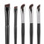 Etercycle 5-Piece Set Eyeliner Brushes for Precision Makeup Application - Fine Angled & Ultra Thin Slanted Flat Angle for Professional Beauty Cosmetic Tool
