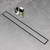 SaniteModar Linear Shower Drain 60 inch Brushed with Tile Insert Panel