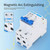 CHONTIG 40 Amp Miniature DC Circuit Breaker 500V 2 Pole, Solar PV Disconnect Switch with Thermal Magnetic Trip, DIN Rail Mount Isolator C40