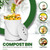 Utopia Kitchen Countertop Compost Bin 1.3 Gallon, Stainless Steel, White