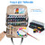 Acrylic Paint Storage Bag, Art Supply Organizer with Paint Brush Holder
