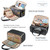 Acrylic Paint Storage Bag, Art Supply Organizer with Paint Brush Holder