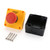 BAOMAIN Red Sign E-Stop Button, 1NO1NC 660V 10A Waterproof Switch Station