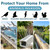 KOKMEYA Bird Spikes,Black Install,304 Stainless Steel Bird Deterrents Spikes for Outside to Keep Birds Away Bird Scare Devices Outdoor,9.84FT 12Pcs