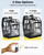 Vorspack Clear Backpack with TSA Lock, 18.5 inch Large Bookbag, Black